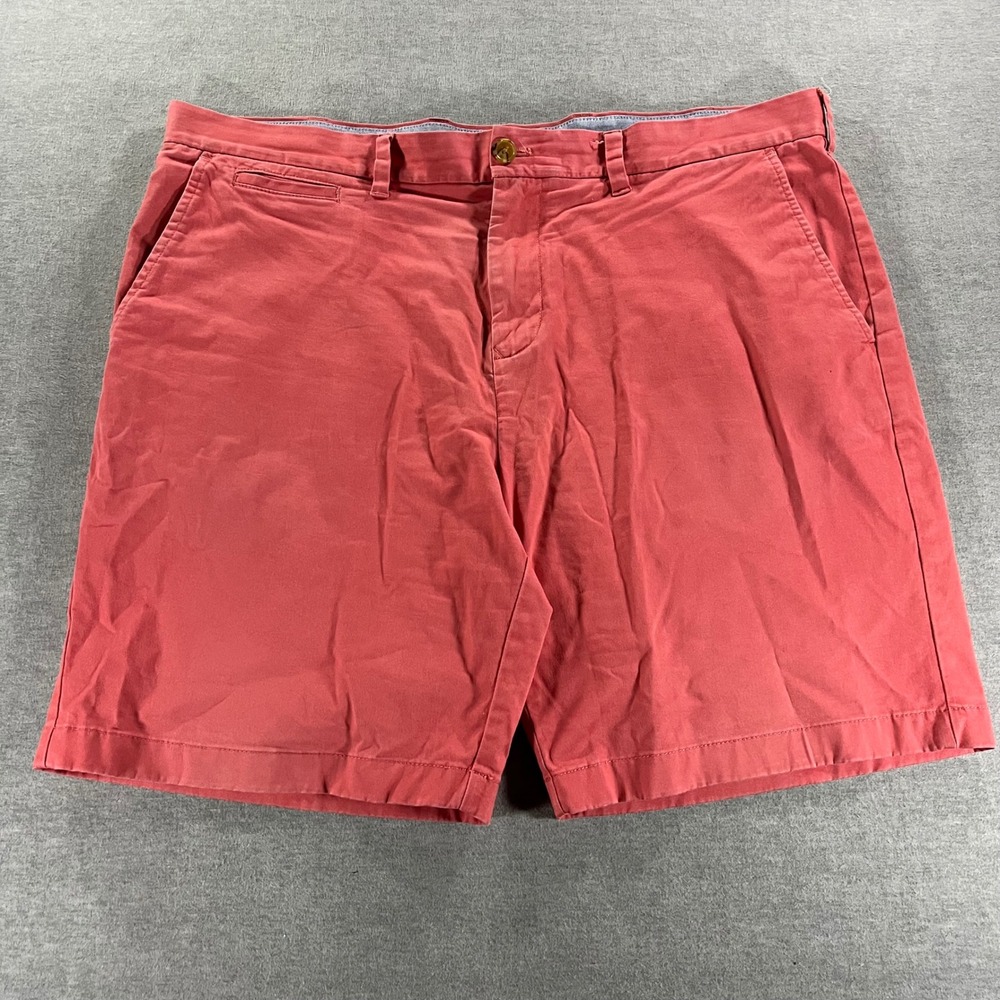 Tommy Hilfiger Mens Chino Shorts Size 38 Salmon Pink Stretch Cotton Twill Casual